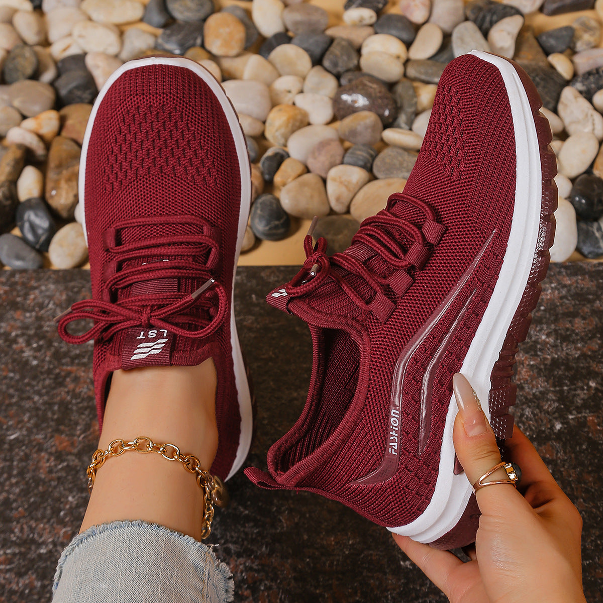 new fashion casual sports mesh women's shoes