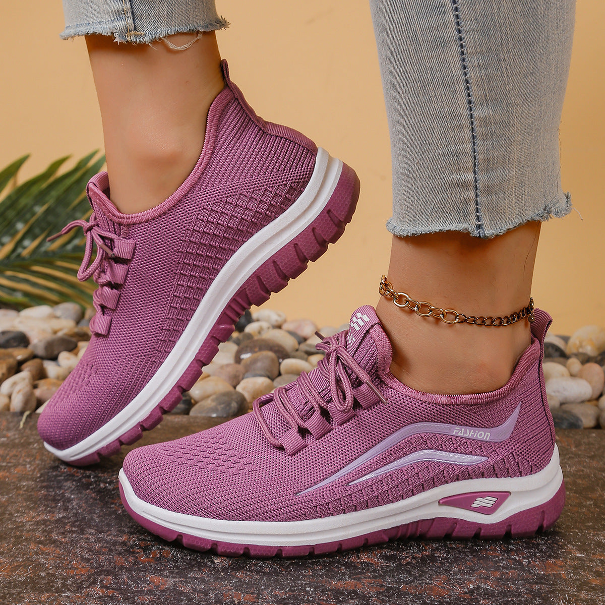 new fashion casual sports mesh women's shoes