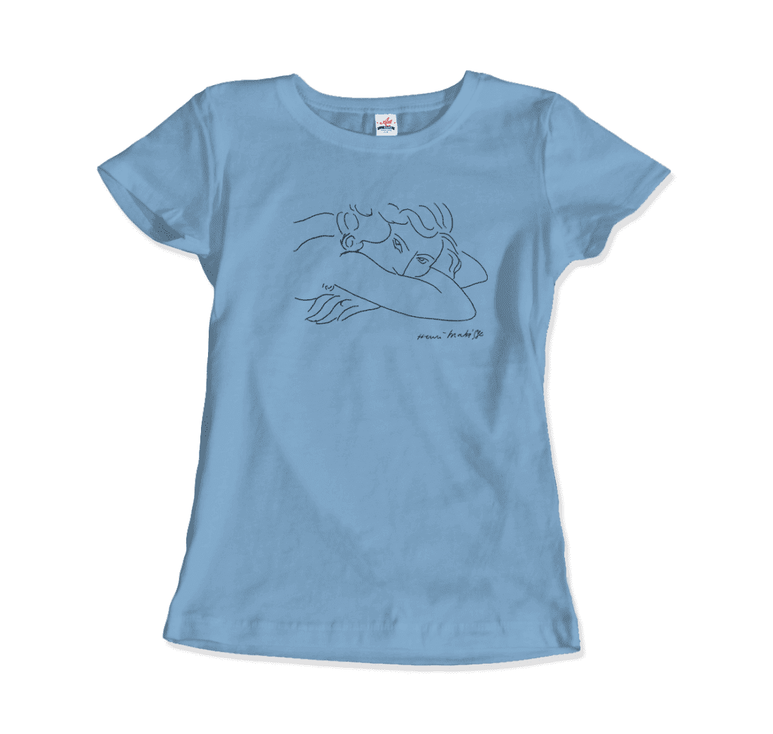 henri matisse young woman with face buried in arms artwork t-shirt
