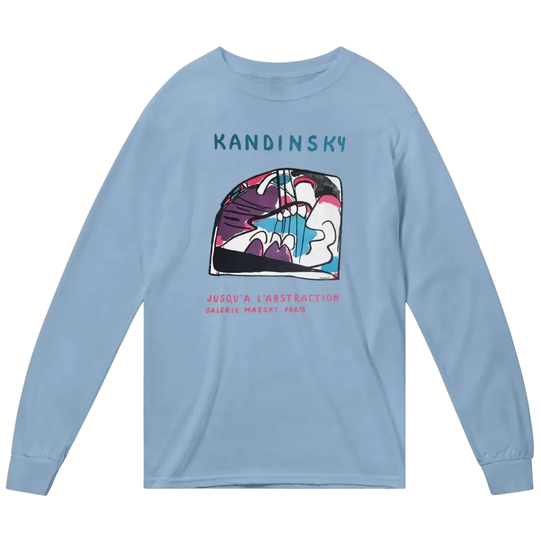 kandinsky - jusqu'a l'abstraction 1960 artwork long sleeve shirt