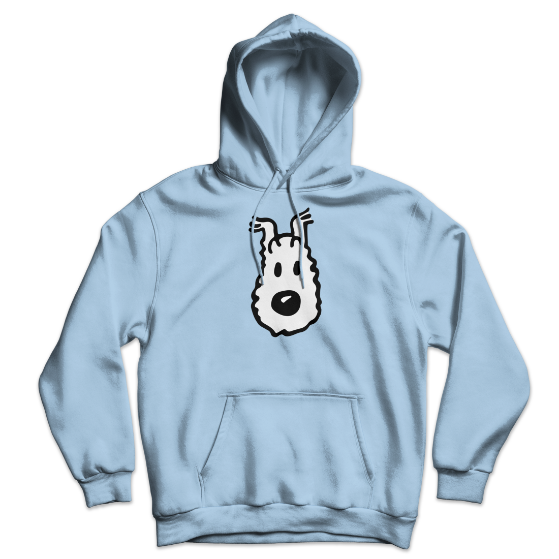 snowy (milou), drátěný foxteriér od tintina unisex mikina s kapucí