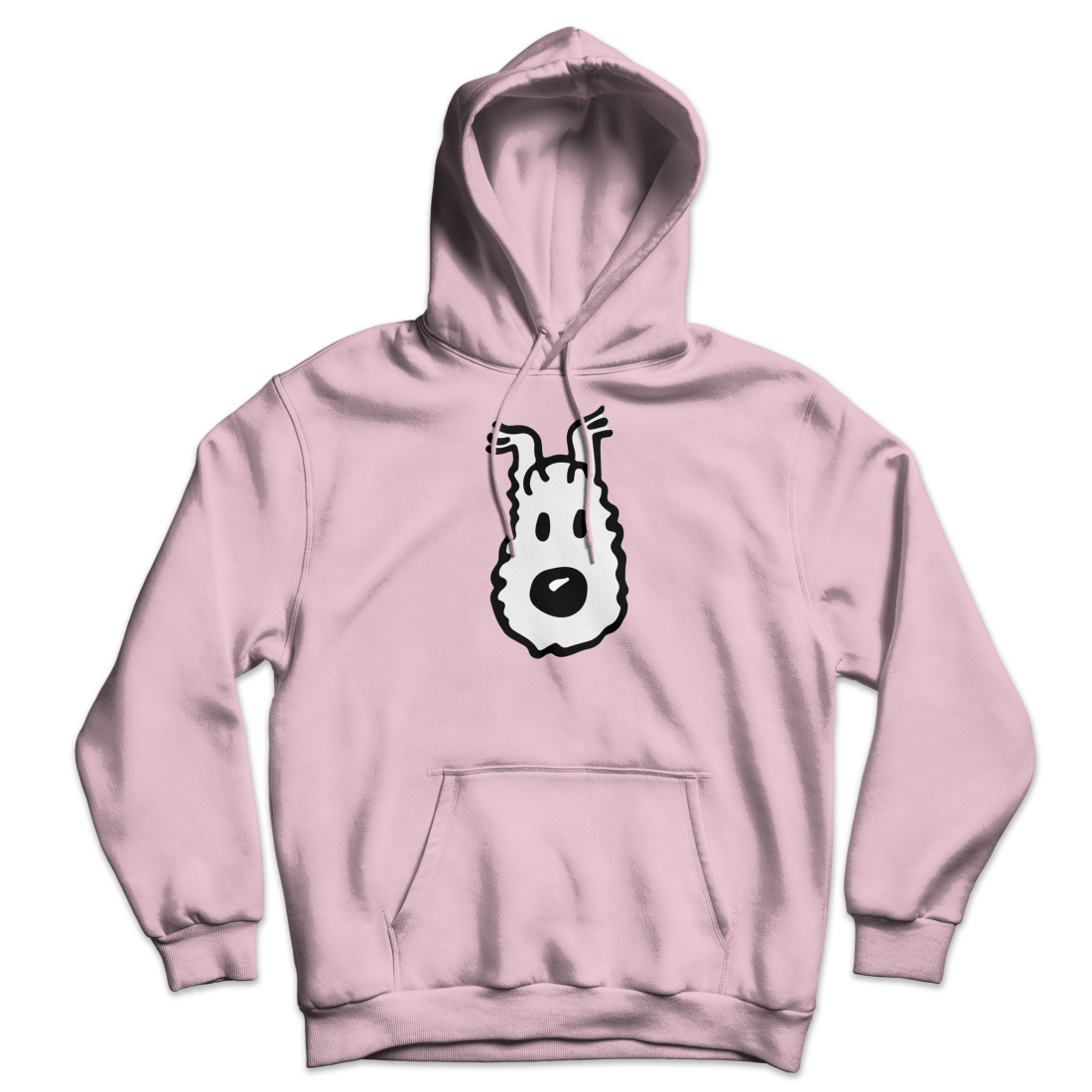 snowy (milou), drátěný foxteriér od tintina unisex mikina s kapucí