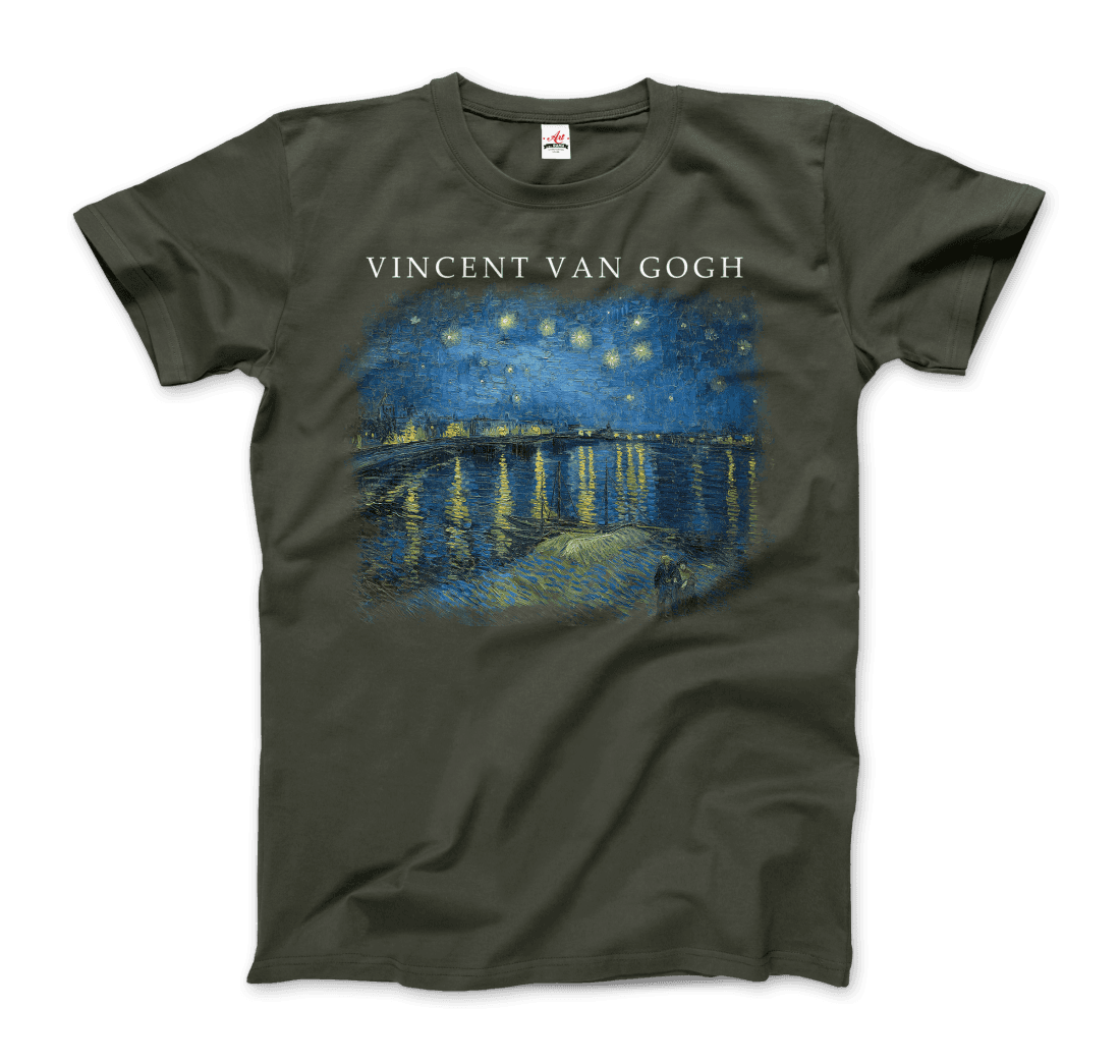 t-shirt van gogh « nuit étoilée sur le rhône », 1888