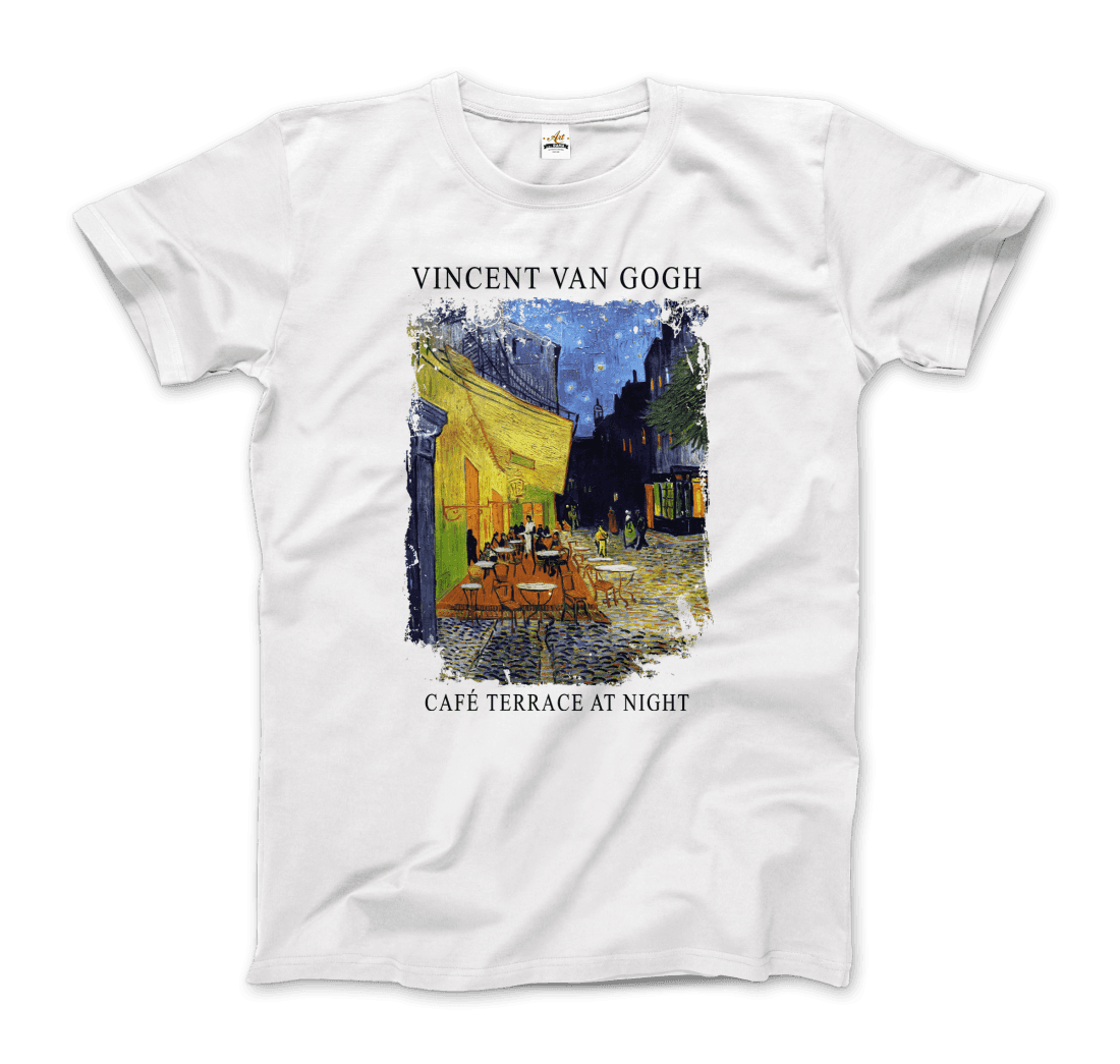 t-shirt vincent van gogh - terrasse de café la nuit, 1888