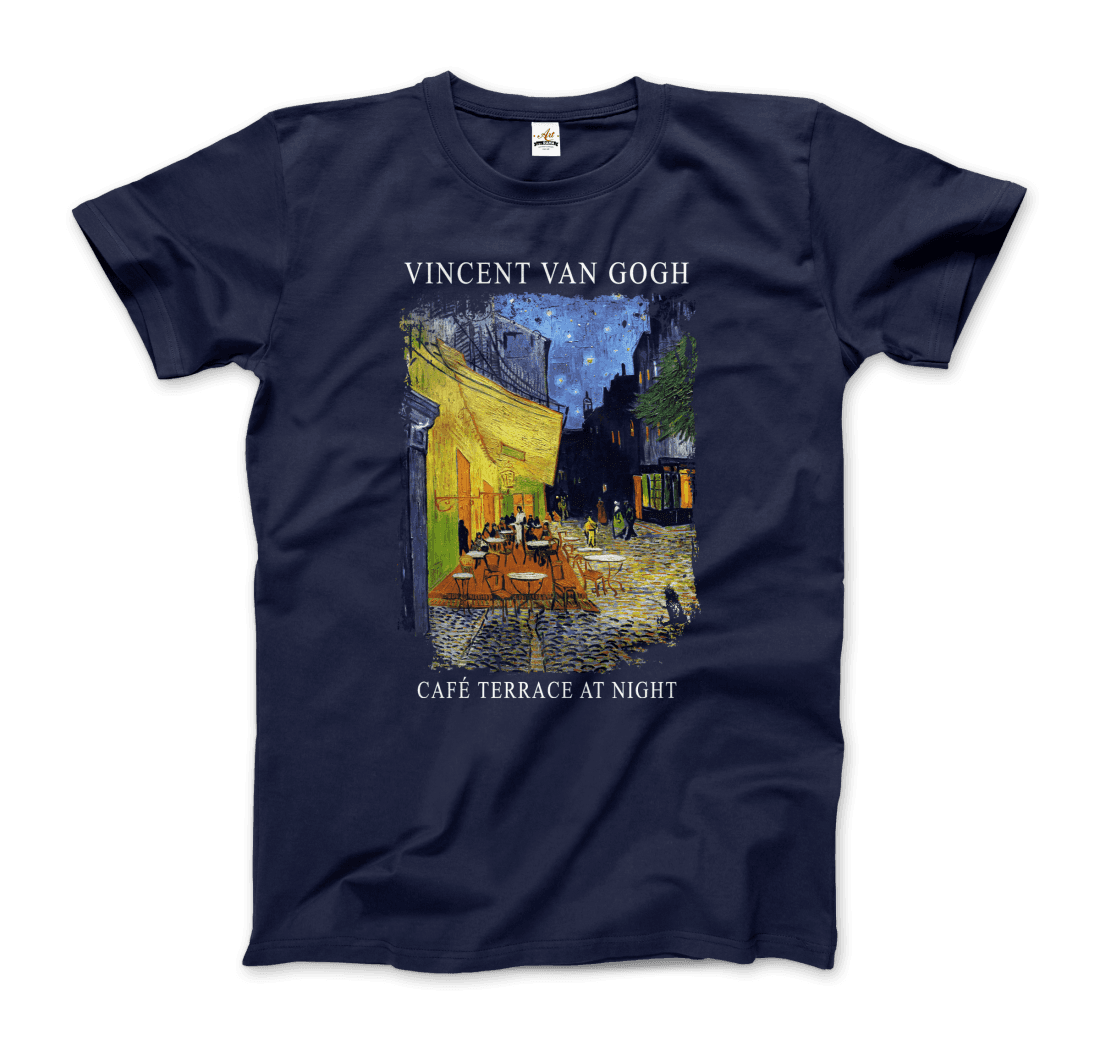 t-shirt vincent van gogh - terrasse de café la nuit, 1888