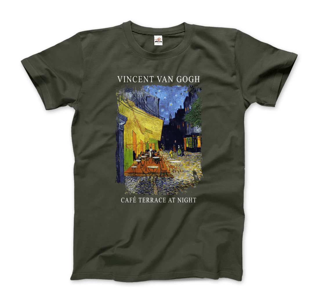 t-shirt vincent van gogh - terrasse de café la nuit, 1888