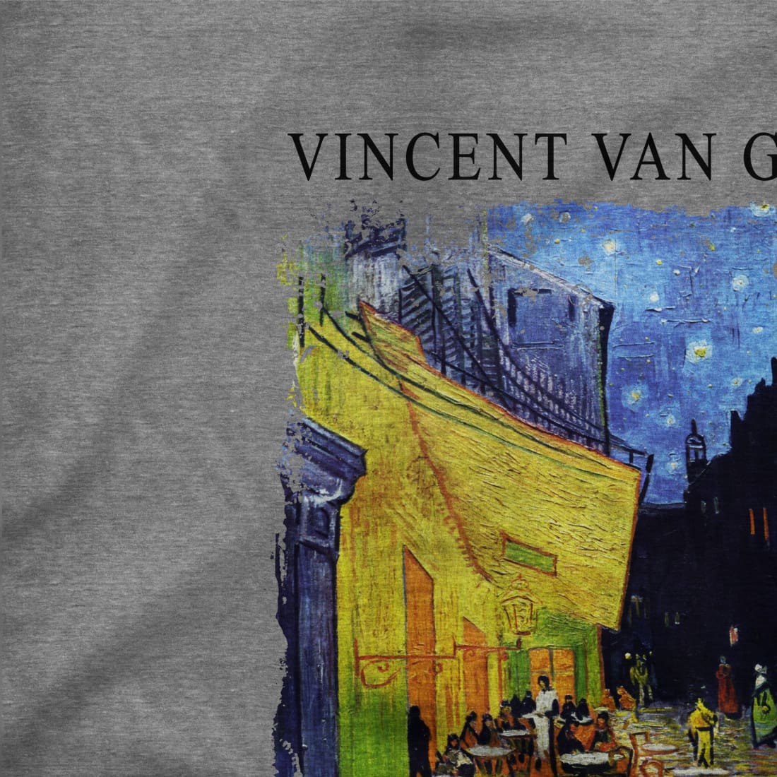 t-shirt vincent van gogh - terrasse de café la nuit, 1888