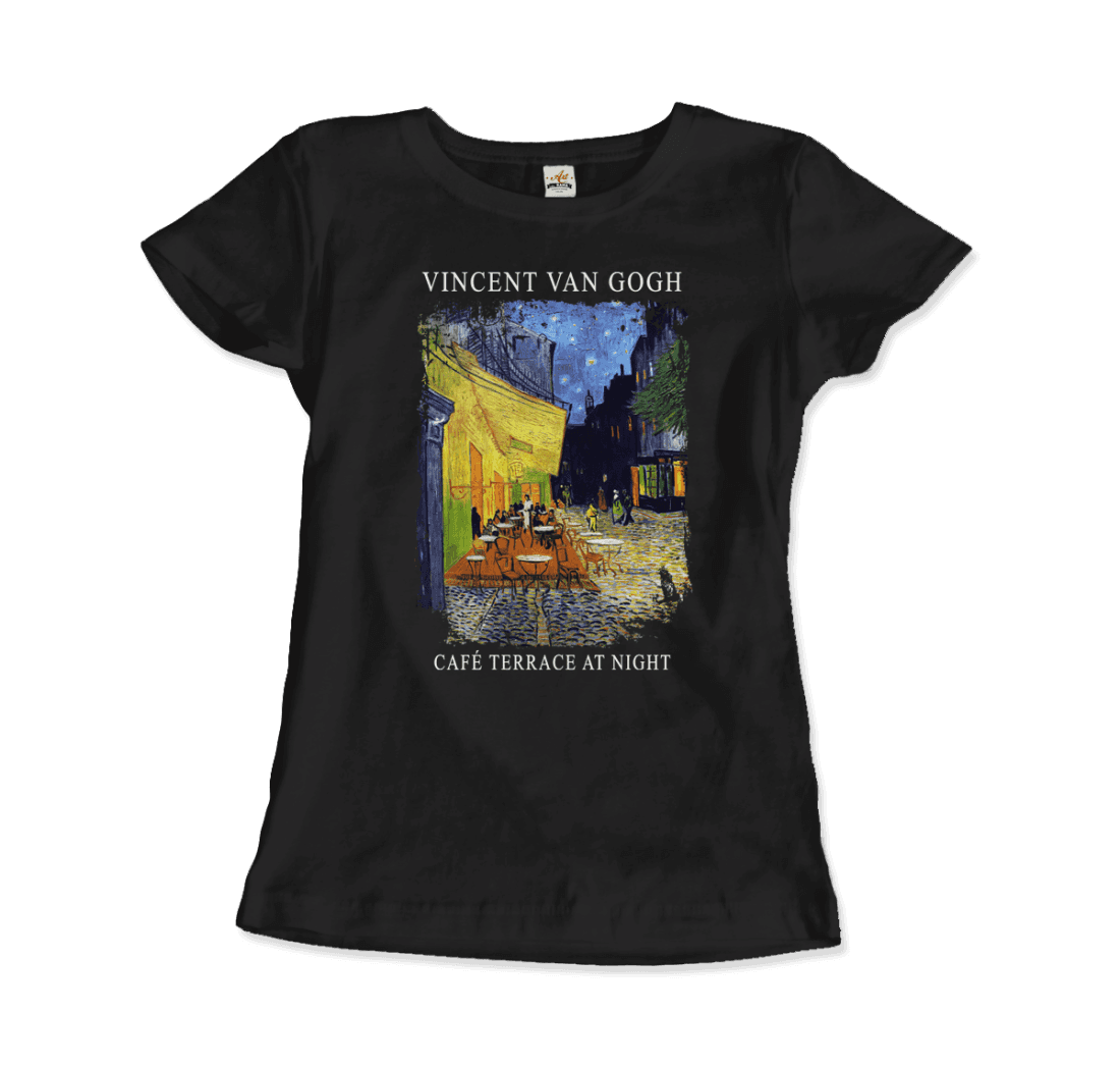 t-shirt vincent van gogh - terrasse de café la nuit, 1888