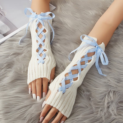 Gants chauds d'hiver avec sangle pour femme