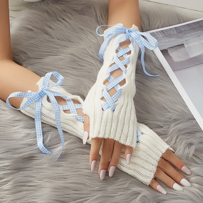 Gants chauds d'hiver avec sangle pour femme