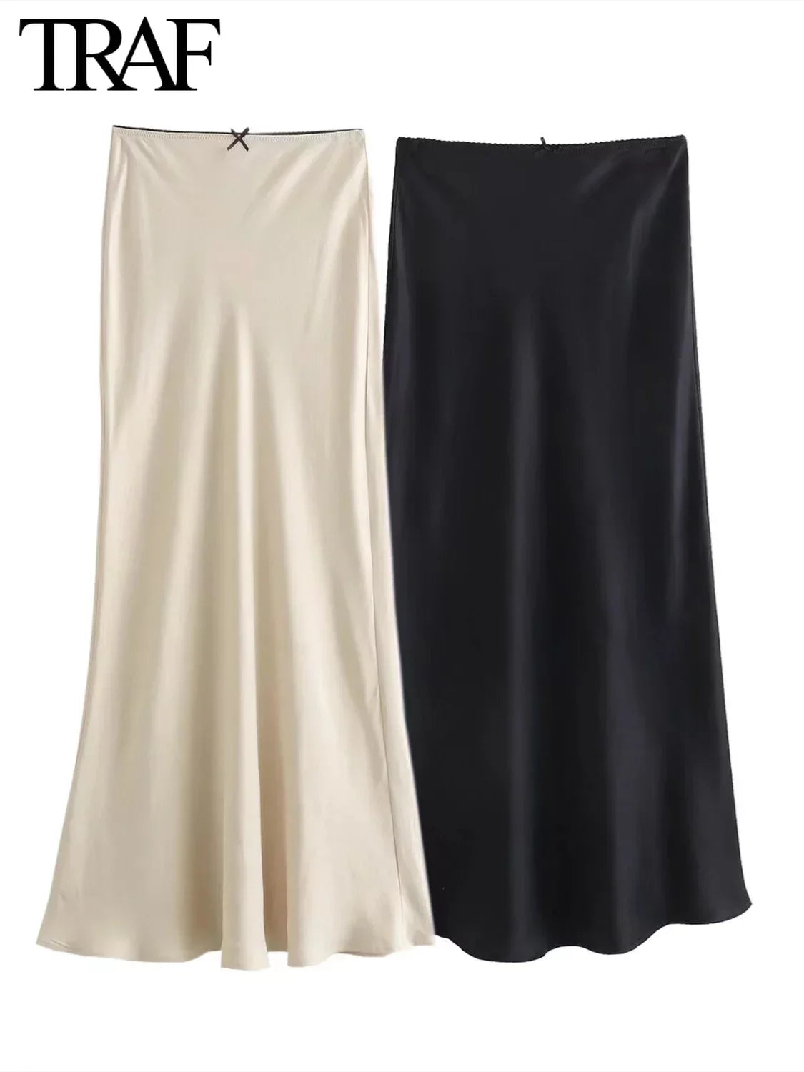 traf satin bow decoration top - 2024 spring fashion