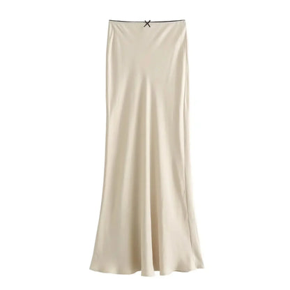 TRAF Satin Bow Decoration Top - 2024 Spring Fashion