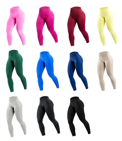High Waist Yoga Pants - Peach Buttocks Lifting Sports Leggings
