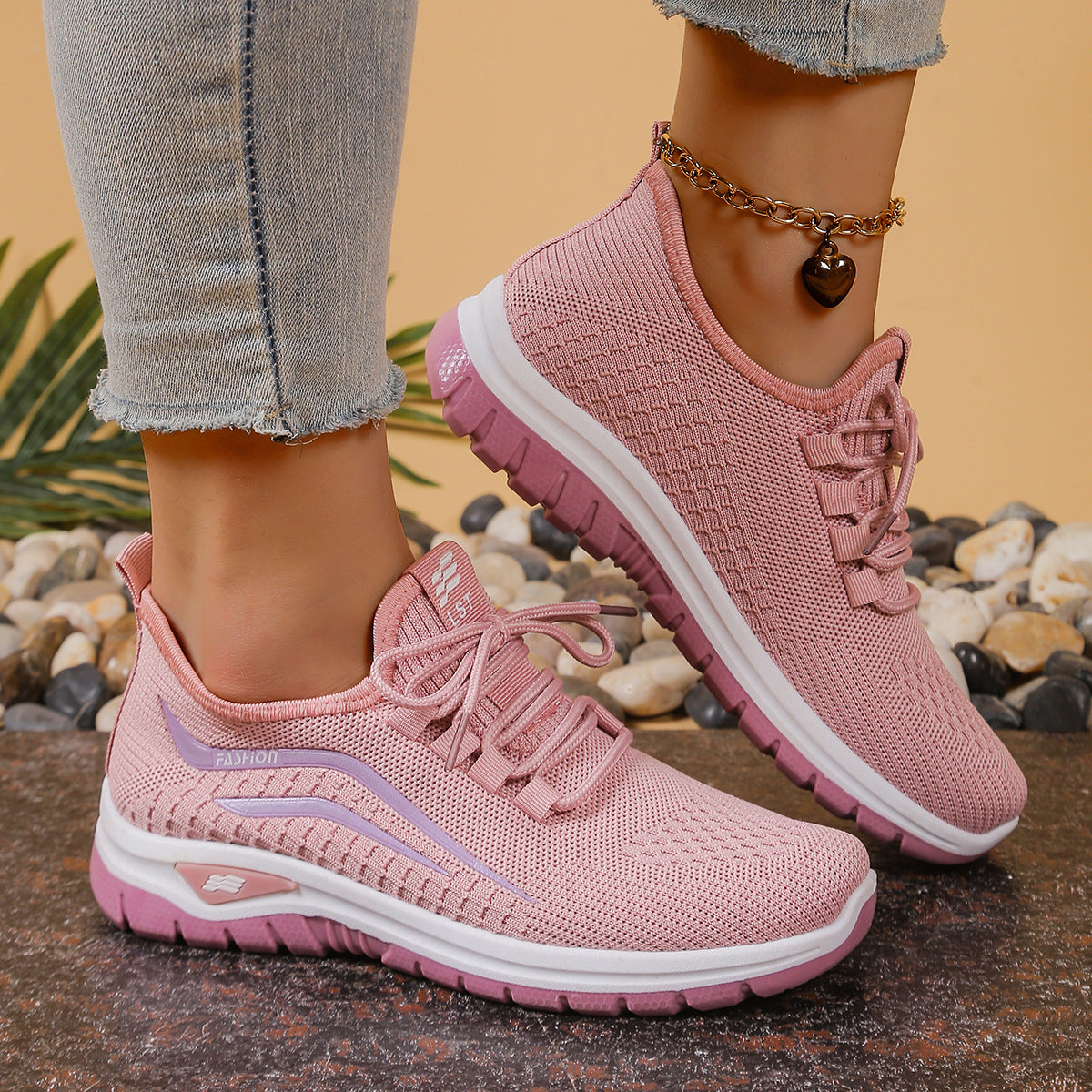 new fashion casual sports mesh women's shoes