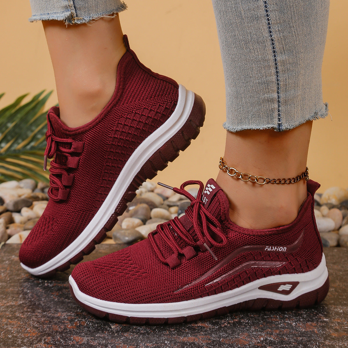 new fashion casual sports mesh women's shoes