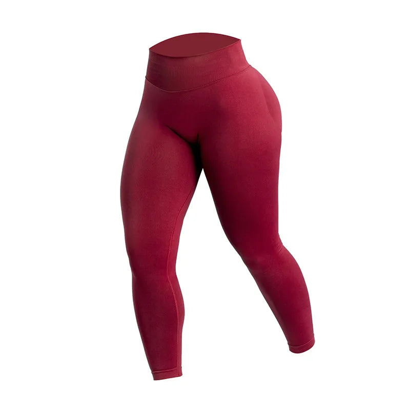 high waist yoga pants - peach buttocks lifting sports leggings