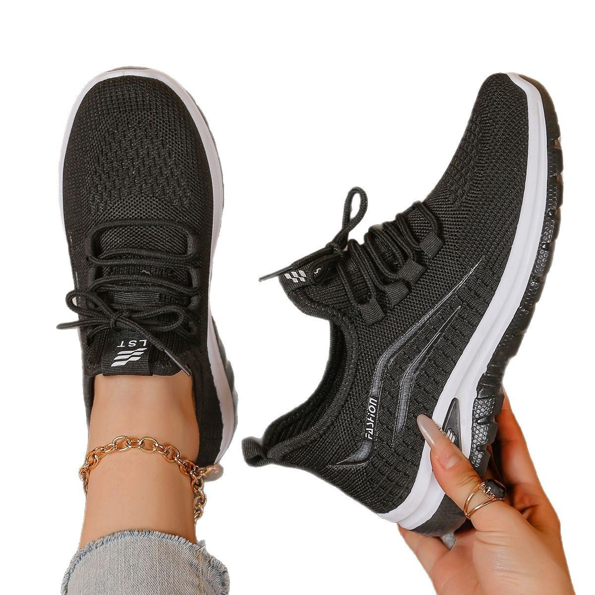 new fashion casual sports mesh women's shoes