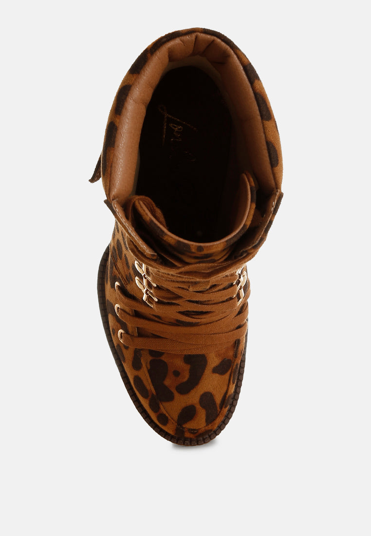fremont leopard print chunky boots