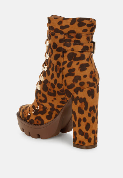 Fremont Leopard Print Chunky Boots