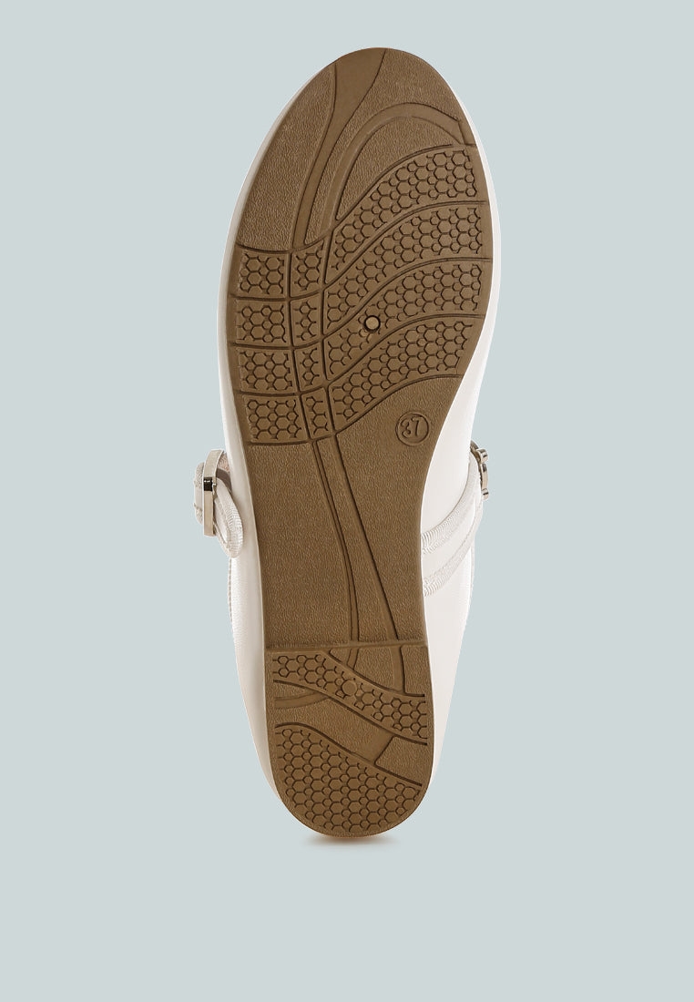 Kavana Charms Embellished Flat Mary Janes
