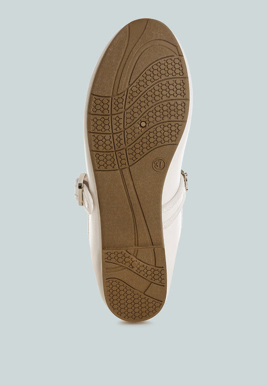 Kavana Charms Embellished Flat Mary Janes