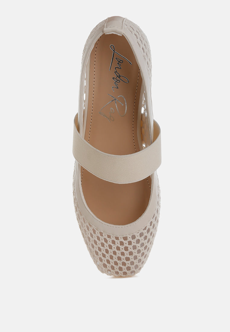 Nayela Mid-Foot Strap Ballerinas