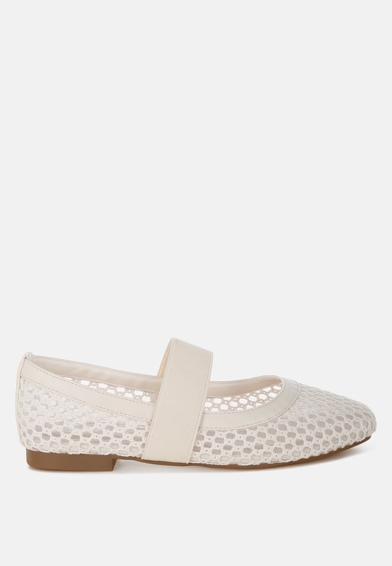 Nayela Mid-Foot Strap Ballerinas