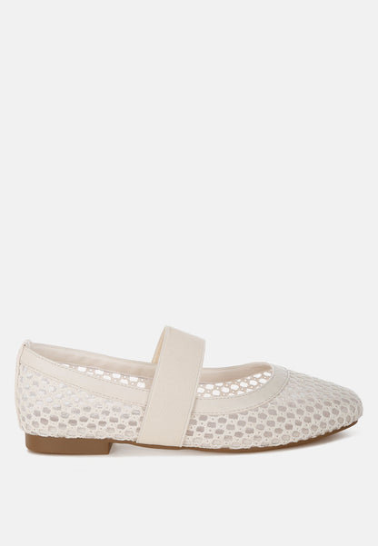 Nayela Mid-Foot Strap Ballerinas