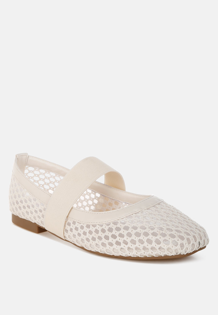 Nayela Mid-Foot Strap Ballerinas