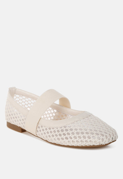 Nayela Mid-Foot Strap Ballerinas