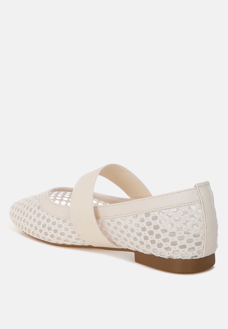 Nayela Mid-Foot Strap Ballerinas