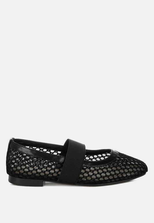 Nayela Mid-Foot Strap Ballerinas