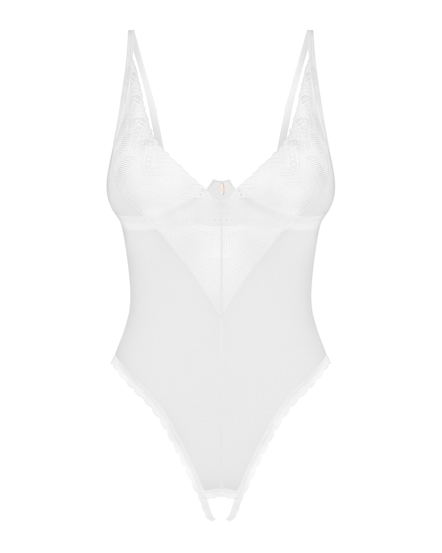 Sexy Sheer Crotchless Teddy Obsessive Alissium
