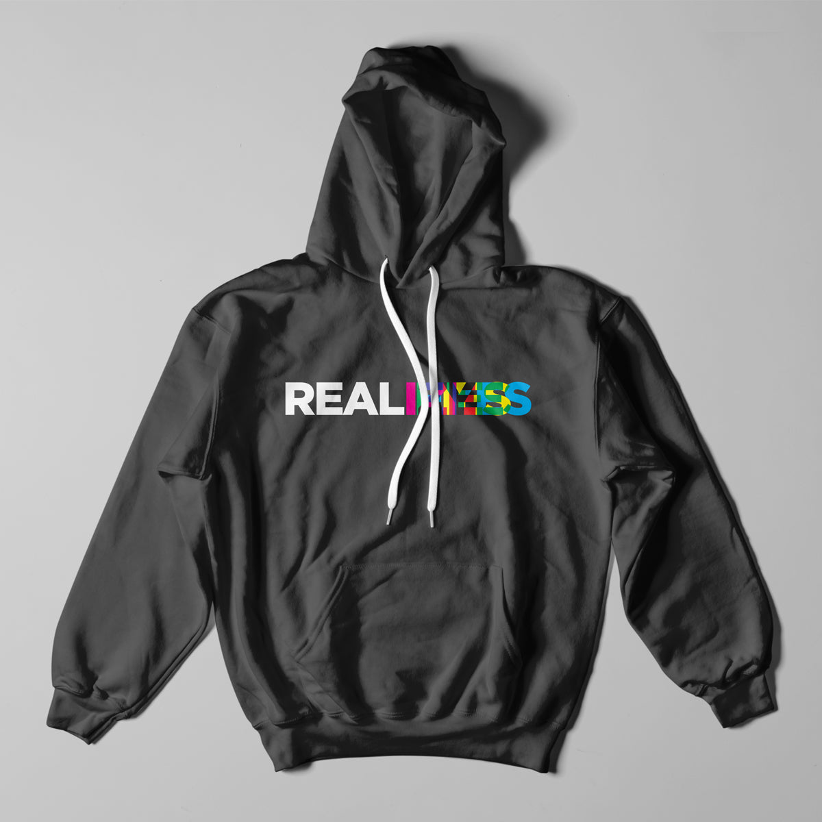real - mikina s kapucí realize color logo