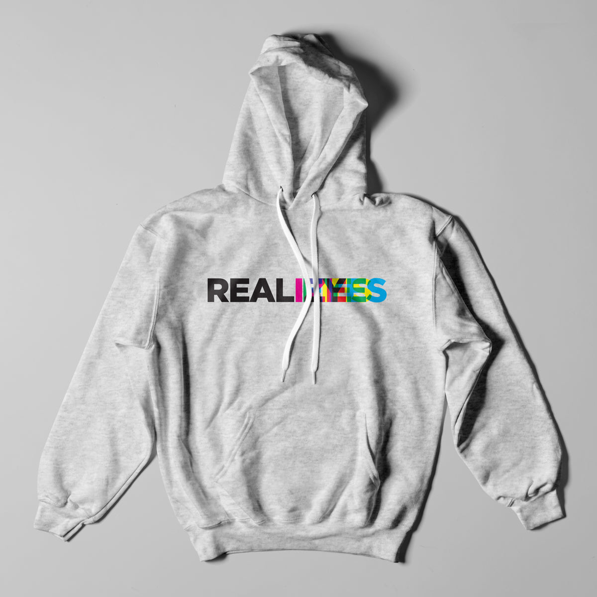 real - mikina s kapucí realize color logo