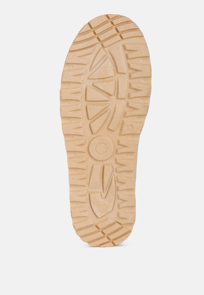 Klasické nazouvací boty Struter Embroidered Platform s kožešinou