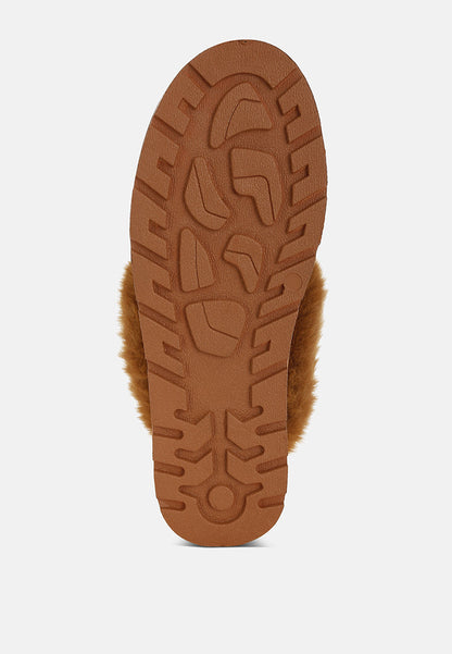 Zeta Charm Detail Slip On Snow Boots
