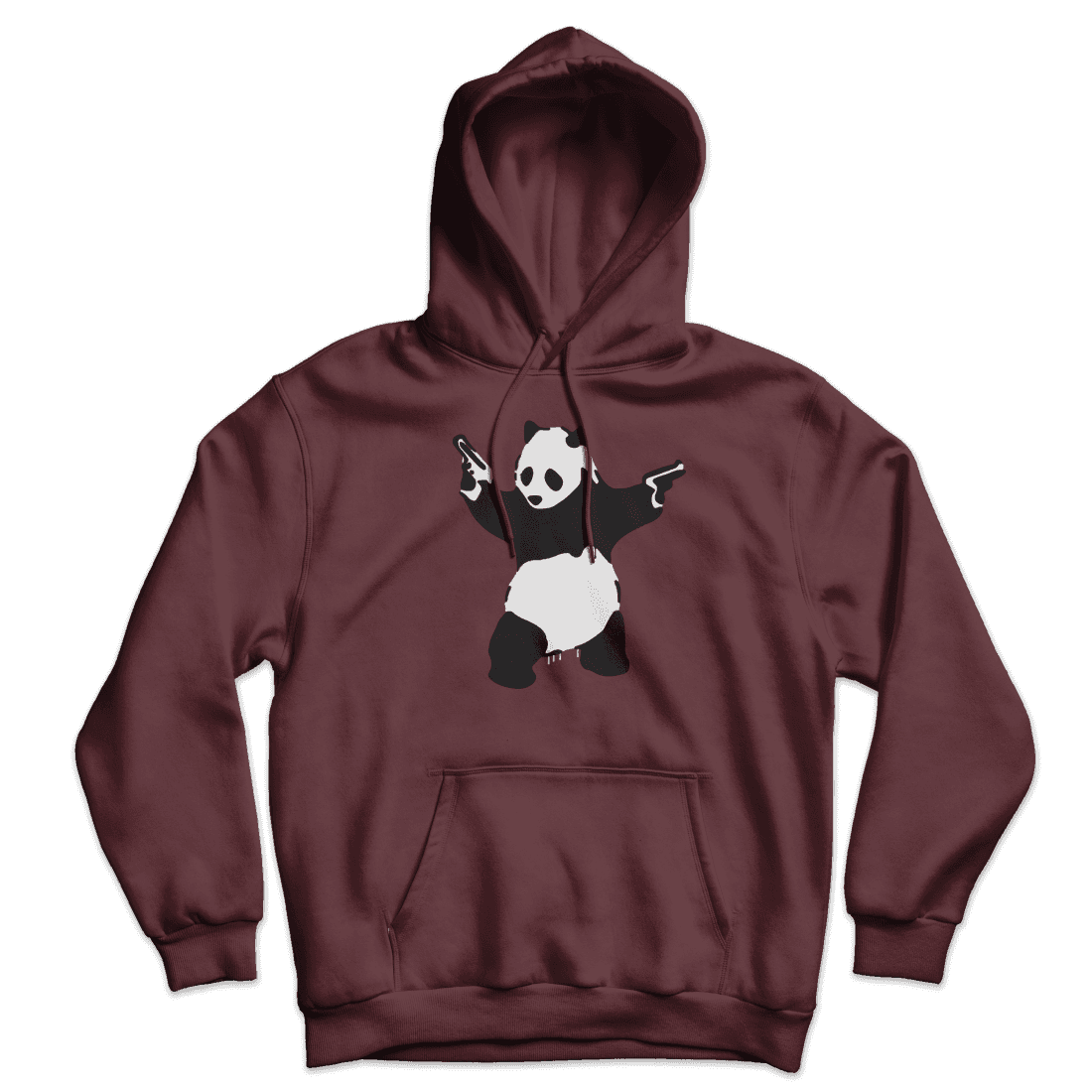 Banksy Pandamonium Armed Panda Unisex Hoodie
