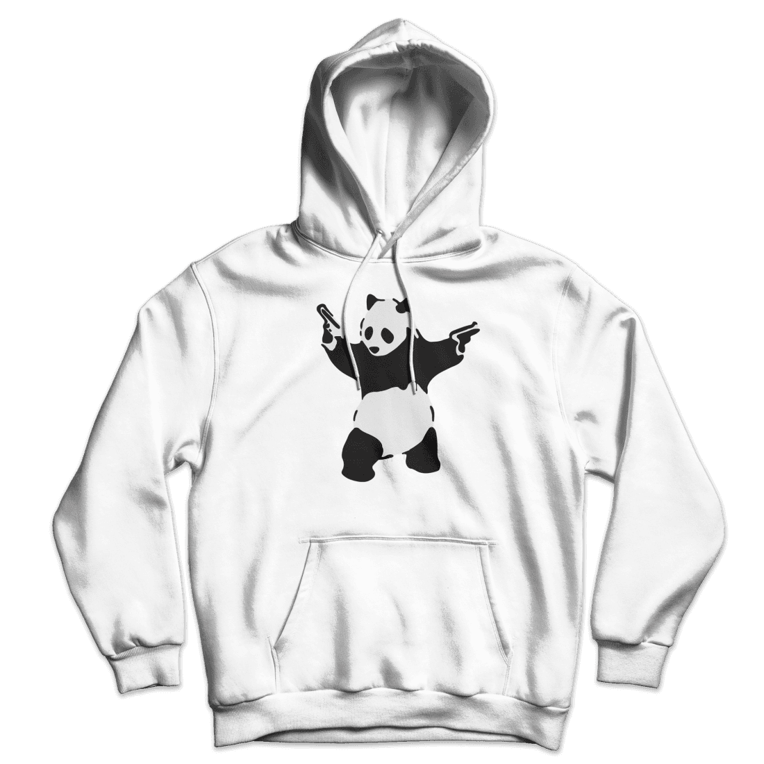 Banksy Pandamonium Armed Panda Unisex Hoodie