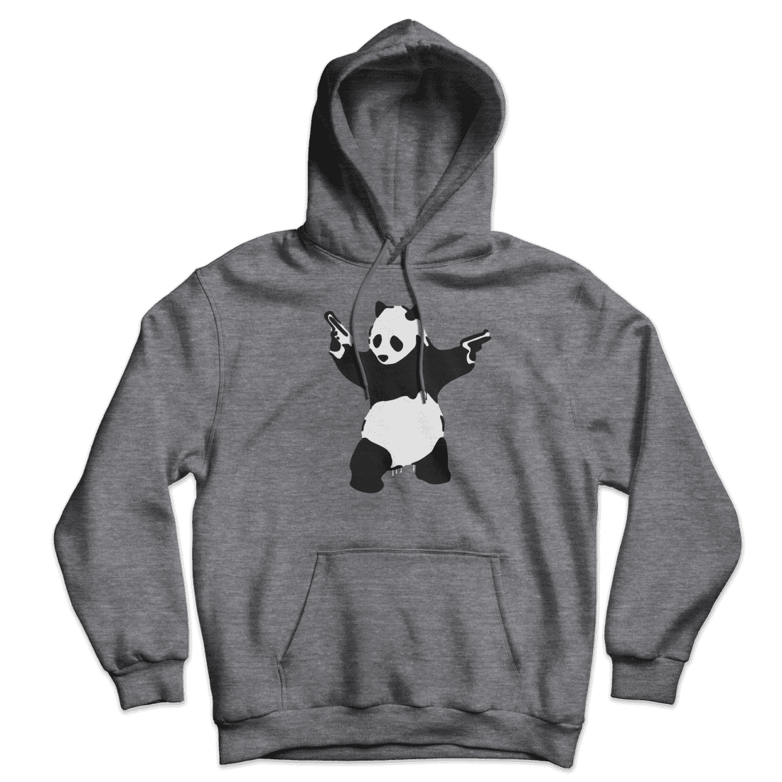 Banksy Pandamonium Armed Panda Unisex Hoodie