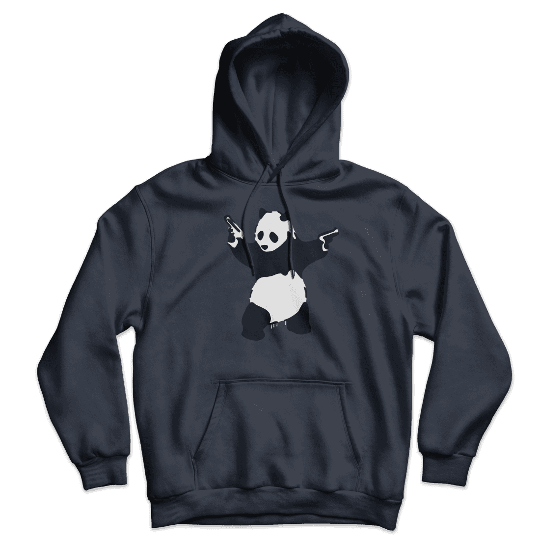 Banksy Pandamonium Armed Panda Unisex Hoodie