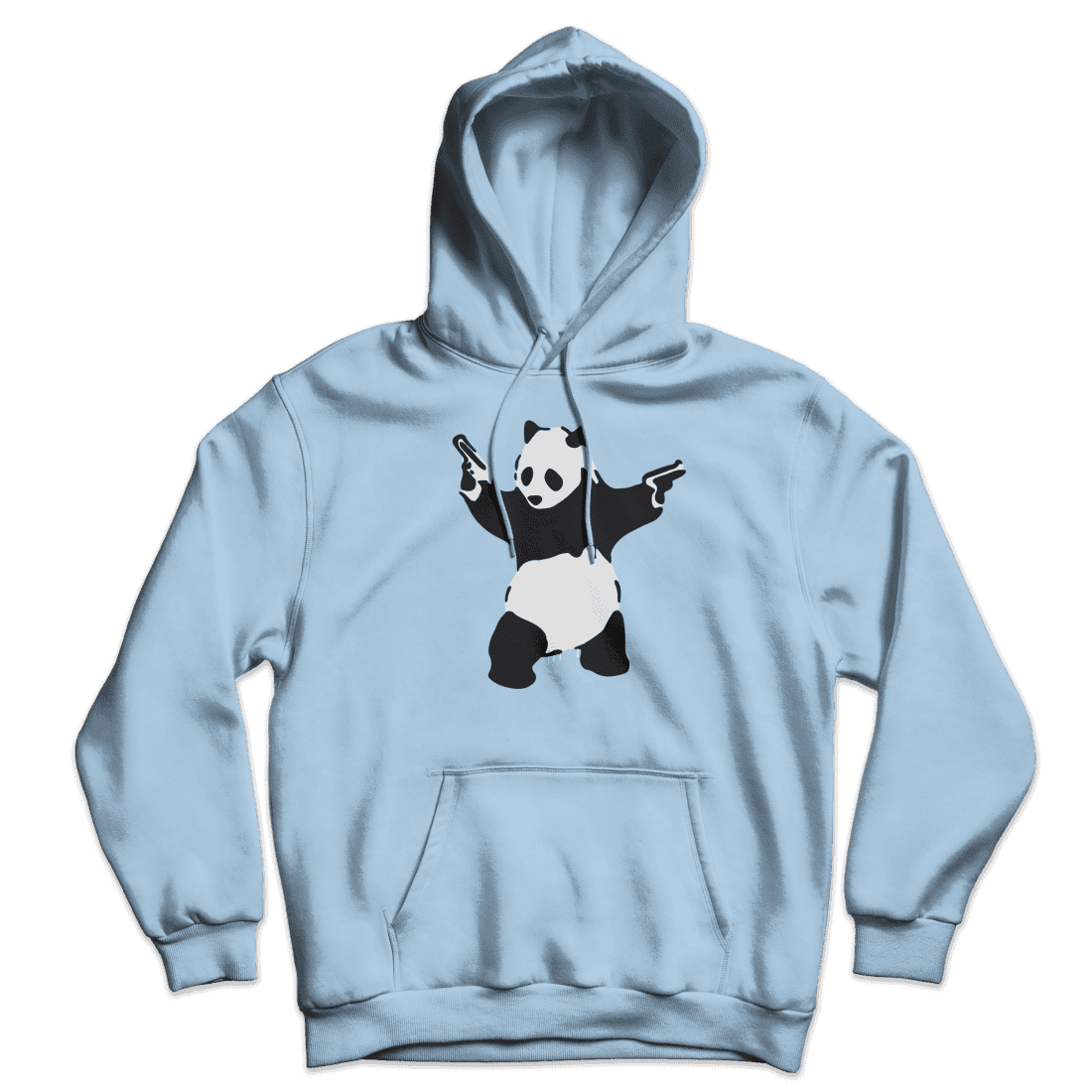Banksy Pandamonium Armed Panda Unisex Hoodie