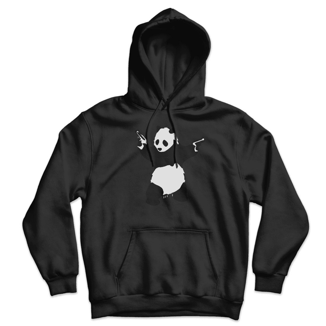 Banksy Pandamonium Armed Panda Unisex Hoodie