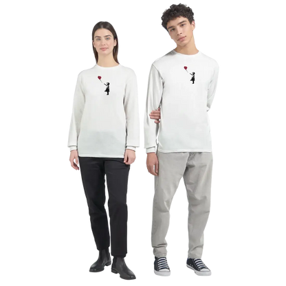 Banksy The Girl with a Red Balloon Artwork Long Sleeve Shirt
