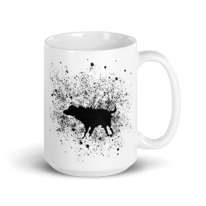 Banksy Wet Dog Splatter 2007 Street Art Mug