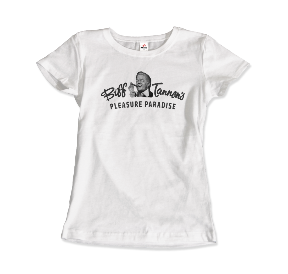 Biff Tannen's Pleasure Paradise Dusted Logo - Back to the Future T-Shirt