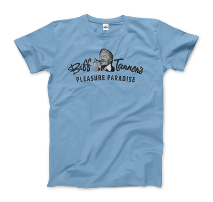 Biff Tannen's Pleasure Paradise Dusted Logo - Back to the Future T-Shirt