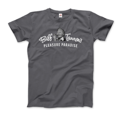 Biff Tannen's Pleasure Paradise Dusted Logo - Back to the Future T-Shirt