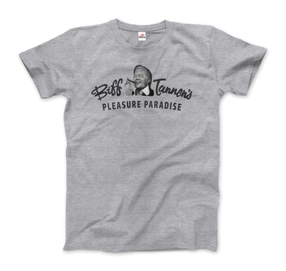 Biff Tannen's Pleasure Paradise Dusted Logo - Back to the Future T-Shirt