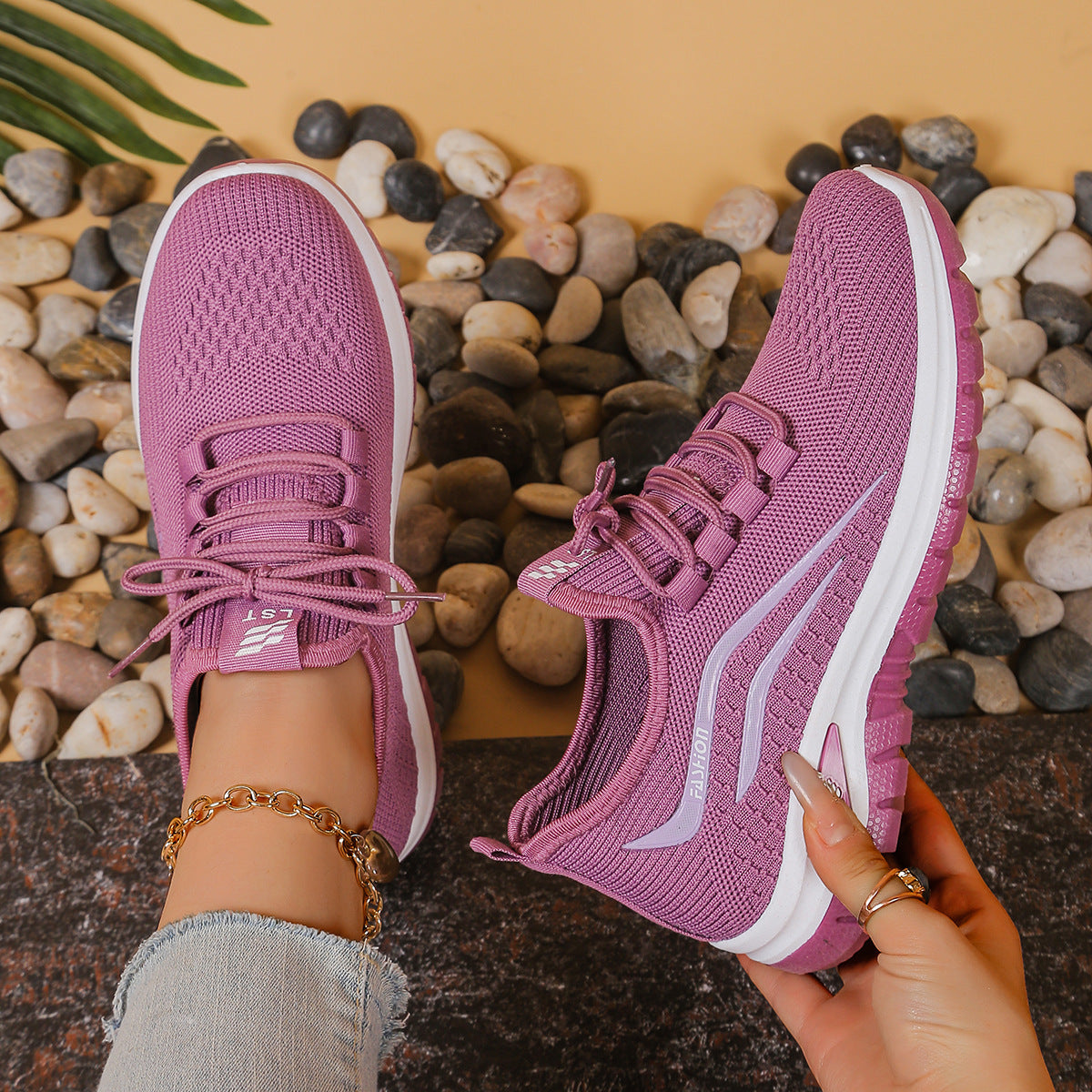 new fashion casual sports mesh women's shoes